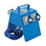 Industrial Junction Box 240V with 5Mtr Cable and 4 Outlets